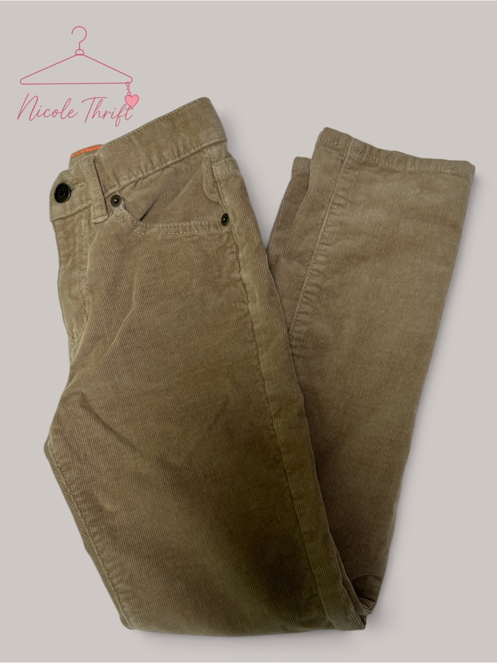 Crewcuts J.Crew Boys Size 8 Brown Stretch Corduroy Pants